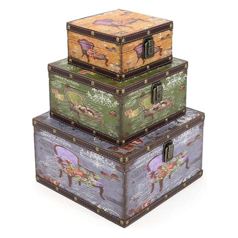 vintage storage boxes